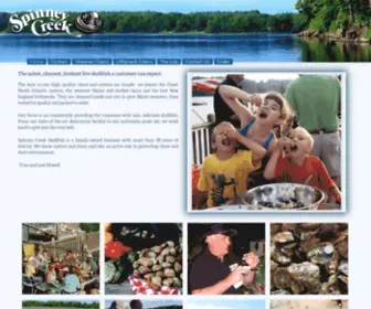 Spinneycreek.com(Spinney Creek Shellfish) Screenshot