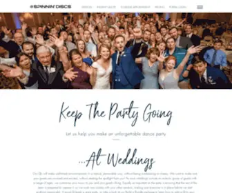 Spinnindiscs.com(Wedding DJ) Screenshot
