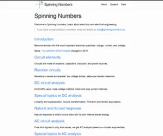 Spinningnumbers.org(Spinning Numbers) Screenshot