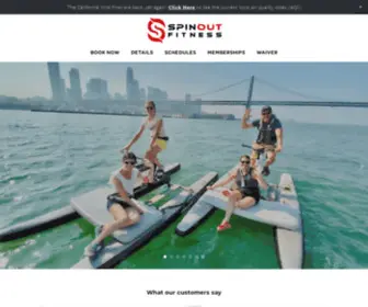 Spinoutfitness.com(SpinOut Fitness Waterbike Experience San Francisco) Screenshot