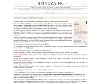 Spinoza.fr(›) Screenshot