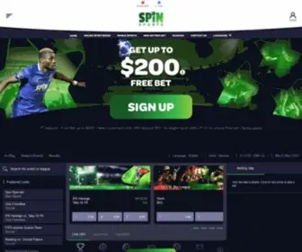 Spinpalacesports.com Screenshot
