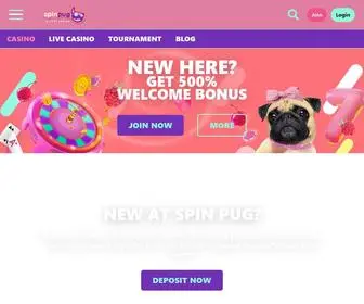 Spinpug.com(Spin Pug) Screenshot