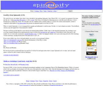 Spinsanity.org(Countering rhetoric with reason) Screenshot