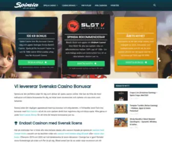 Spinsia.com(Sveriges) Screenshot