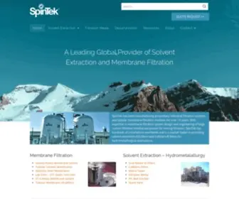 Spintek.com(Spintek Filtration) Screenshot