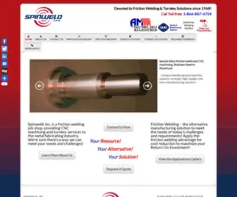 Spinweld.com(Spinweld friction welding) Screenshot