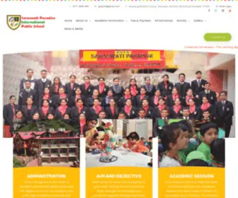 Spipschool.org(Saraswati Paradise International Public School) Screenshot