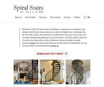 Spiral-Stairs.com(Antique vintage French spiral staircase models dating from the late 19th century) Screenshot