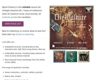 Spiralclassics.co.uk(Spiral Classics) Screenshot
