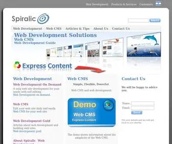 Spiralic.com(Web development) Screenshot