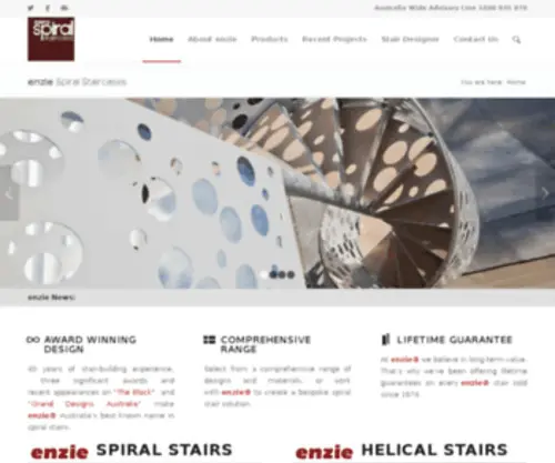 Spiralstaircase.com.au(Award Winning Spiral Stairs) Screenshot