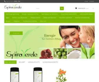 Spiraverde.de(Nahrungsergänzungsmittel und Naturprodukte Main) Screenshot