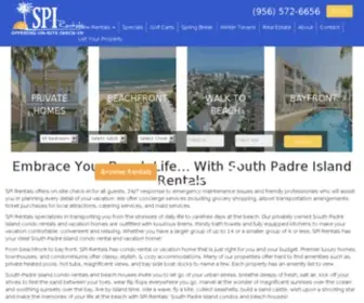 Spirentals.com(South Padre Island Beach House & Condo Rentals) Screenshot