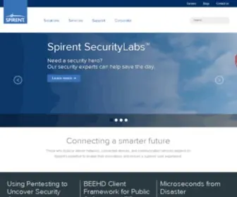 Spirentcom.com(A leader in test) Screenshot