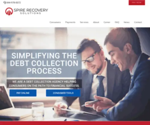 Spirerecoverysolutions.com(Spire Recovery Solutions) Screenshot