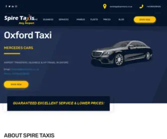 Spiretaxis.co.uk(Oxford Taxi AIRPORT TRANSFERS) Screenshot