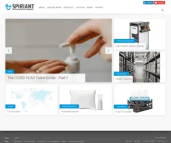 Spiriant.com(In-flight products, equipment & logistics supplier) Screenshot