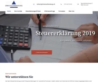 Spiristeuerberatung.ch(Spiri Steuerberatung) Screenshot