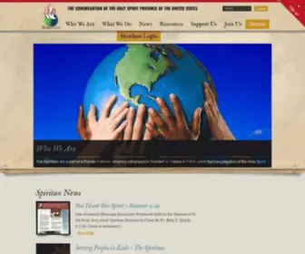 Spiritans.org(The Congregation of the Holy Spirit Province of the United States) Screenshot