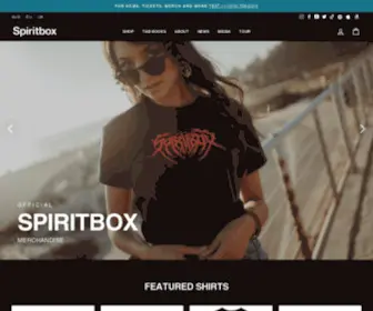 Spiritbox.com(Spiritbox Merch) Screenshot