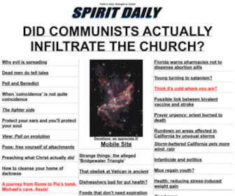 Spiritdaily.org(Spirit Daily) Screenshot
