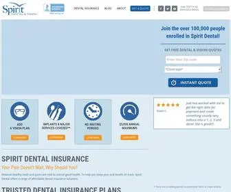 Spiritdental.com(Dental Insurance Plans) Screenshot