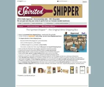 Spiritedshipper.com(We Carry the Best Wine Shipping Boxes in the Industry) Screenshot