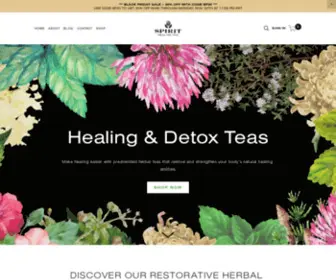 Spirithealingtea.com(Spirit Healing Tea) Screenshot