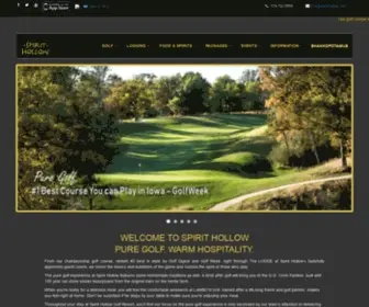Spirithollowgolfcourse.com(Burlington, IA Golf) Screenshot