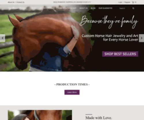 Spirithorsedesigns.com(Spirithorse Designs Horse Hair Bracelets and Pet Hair Jewelry) Screenshot