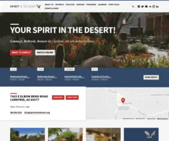 Spiritinthedesert.org(Spirit In the Desert Retreat Center Connect) Screenshot