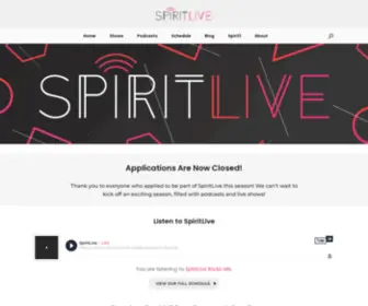 Spiritlive.ca(SpiritLive Radio) Screenshot