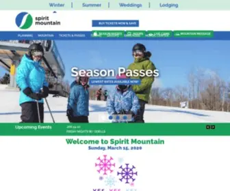 Spiritmt.com(Skiing, Snowboarding & Tubing in Duluth, MN) Screenshot