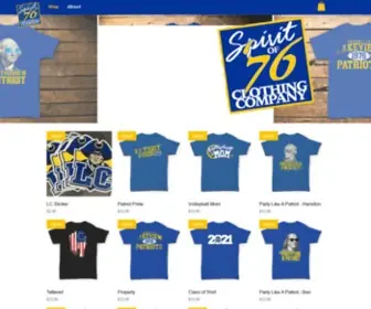 Spiritof76Wear.com(Spirit of 76 Wear) Screenshot