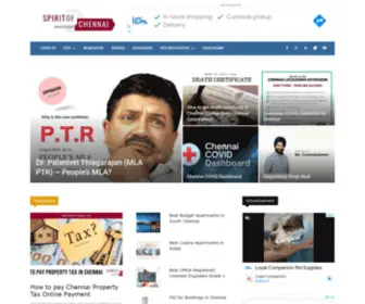 Spiritofchennai.com(Website on Chennai Realestate) Screenshot