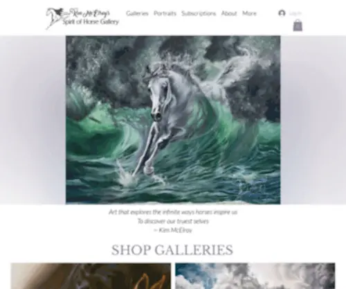 Spiritofhorse.com(Official Home of Equine Artist) Screenshot