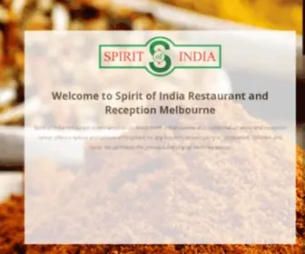 Spiritofindia.com.au(Spirit of India) Screenshot