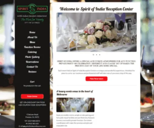 Spiritofindiamelbourne.com(Spirit of India) Screenshot