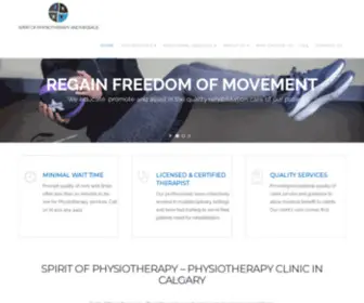 Spiritofphysiotherapy.com(Physiotherapy in Bridlewood) Screenshot