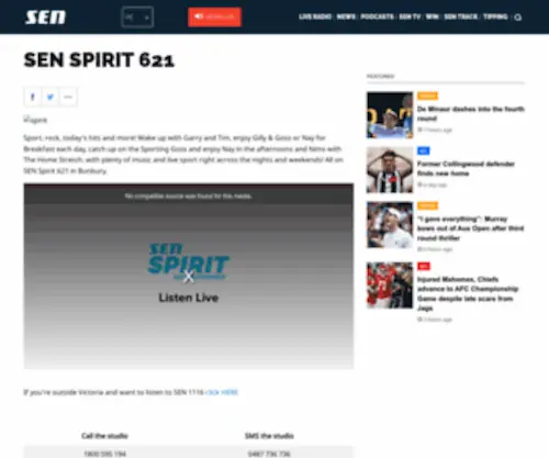 Spiritradio.com.au(Spirit Radio) Screenshot