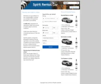 Spiritrentalcar.com(Spirit Rental Cars) Screenshot