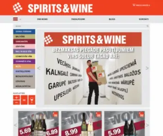 Spiritsandwine.lv(Spirits&Wine) Screenshot