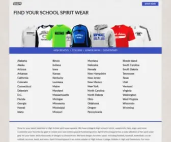 Spiritschoolapparel.com(Create A Free Online Custom Apparel Store) Screenshot
