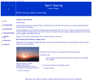 Spiritsoaring.org(Spirit Soaring Glider Rides in Maine) Screenshot