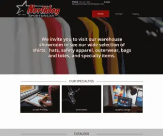 Spiritsportswear.com(NorthBay Sportswear) Screenshot