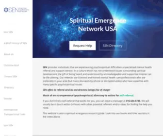 Spiritualemergence.org(Spiritual Emergence Network) Screenshot