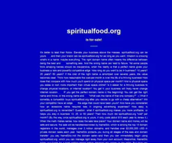 Spiritualfood.org(spiritualfood) Screenshot