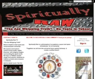 Spirituallyraw.com(SR TV) Screenshot