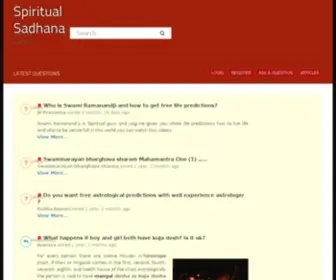 Spiritualsadhana.com(Astrologer) Screenshot